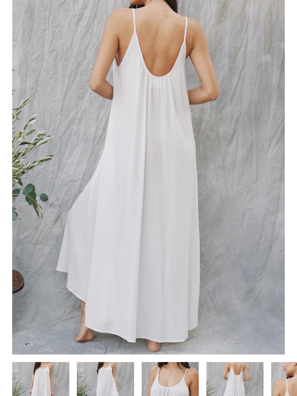 9seed “Tulum” off white Maxi 100% Cotton Gauze, Retail $189, Boho vibe. NWOT - Picture 7 of 8